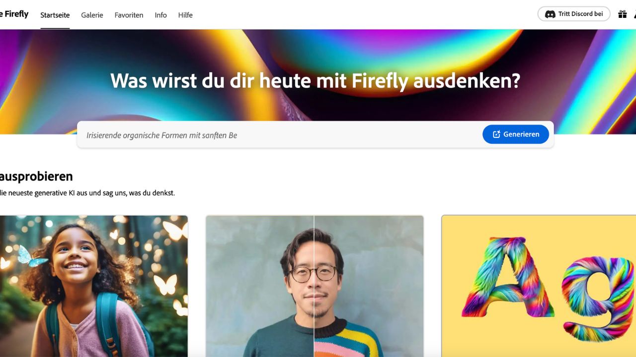 Adobe Firefly Bilder als Influencer bearbeiten