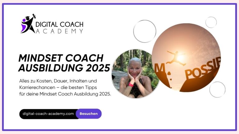 eine lächelnde Frau mit den Händen vor dem Gesicht-Mindset Coach Ausbildung 2025 Cover
