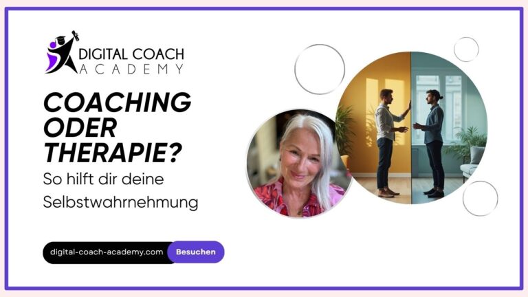 Coaching oder Therapie_So hilft dir deine Selbstwahrnehmung Cover
